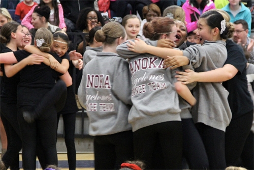 Anoka Middle School dance teams celebrate dance competition sweep Anoka Middle School dance teams celebrate dance competition sweep